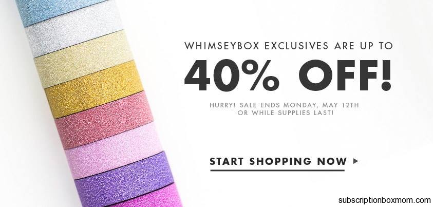 Whimseybox Biggest Sale - 40% Off Store 