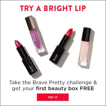 Free Julep Brave Pretty Red Lips Box