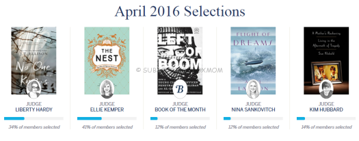 April 2016 Selections