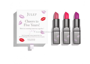 Cheers to Five Years! Mini Lipstick Trio 