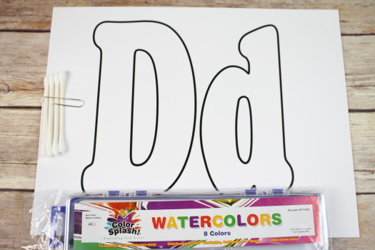 Letter Dd Dot Painting