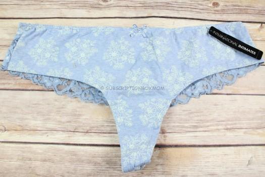 Blue Floral Thong