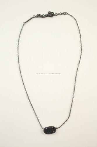 Kendra Scott Elsa necklace in Black Druzy