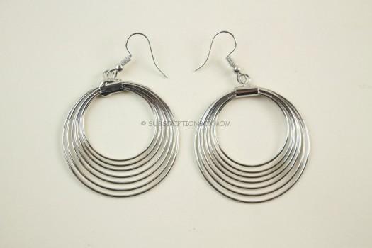 EarFleek Metallic Orbit- Silver Earrings