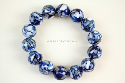 Blue Round Stone Bracelet