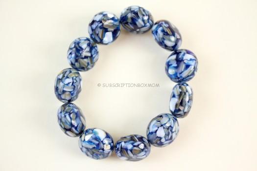 Flat Blue Stone Bracelet