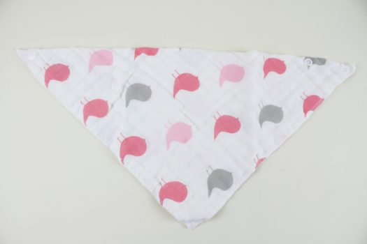 Pink/Grey Bird Bib 