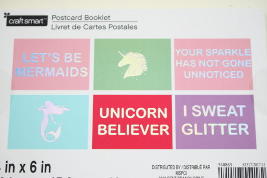 Mermaid, Unicorn, Glitter Postcards