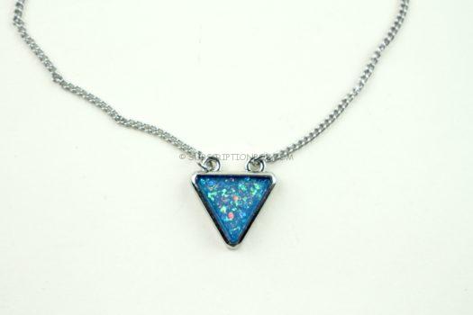 Triangle Blue Necklace Pendant