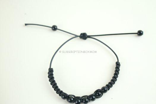 Black Beaded Bracelet