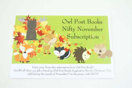 Owl Post Books November 2018 Review 