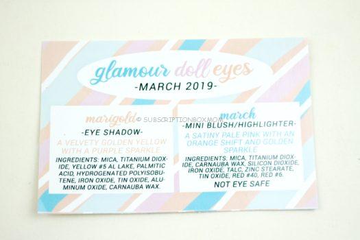 Glamour Doll Eyes March 2019 Review