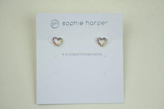 Sophie Harper Rainbow Heart Studs