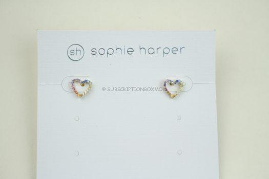 Sophie Harper Rainbow Heart Studs