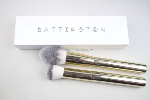 Battington Beauty Powder and Contour Brush Set 