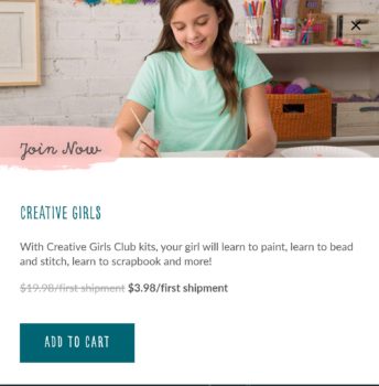 Annie's Creative Girls Club July 2020 Coupon 