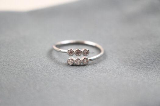 Sophie Harper Triple CZ Stone Ring