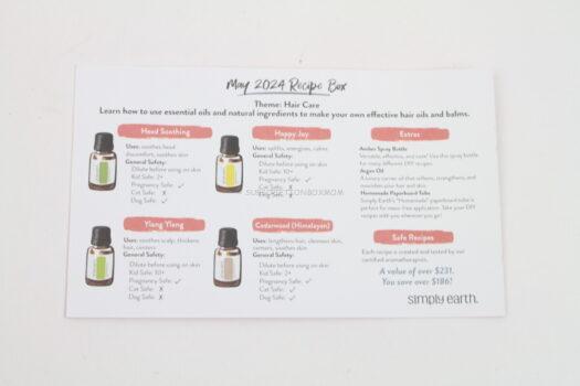 Simply Earth May 2024 Essential Oil Review 