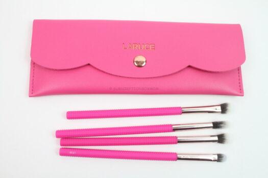 Laruce Beauty Kayla 4-Piece Eye Makeup Brush Set in Pink