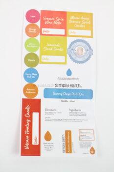 simply earth stickers