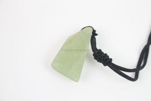 Raw Green Fluorite Necklace