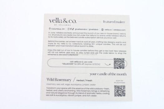 Vellabox November 2024 Candle Review 