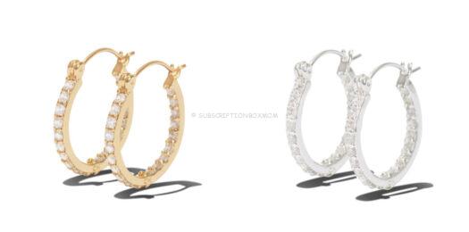 Crystal Haze - Mini Serena Hoops in Gold OR Silver - $85 Value for Gold, $65 for Silver