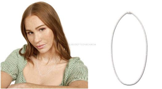 LUV AJ X ALYSSA LYNCH - The Prong-Set Tennis Necklace in Silver - $80 Value