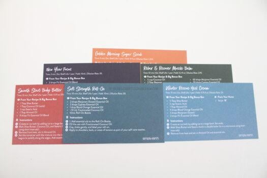 Simply Earth Recipe Cards